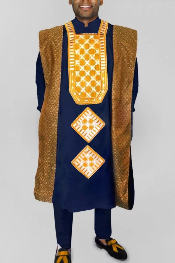 Premium African Agbada Set |3 Piece Agbada | Boubou Asoebi – JILA